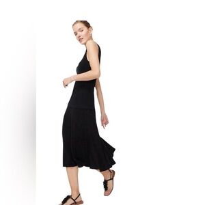 Chico’s Travelers Jordana Swing Skirt Black Flared Skirt with Elastic Waist  XL